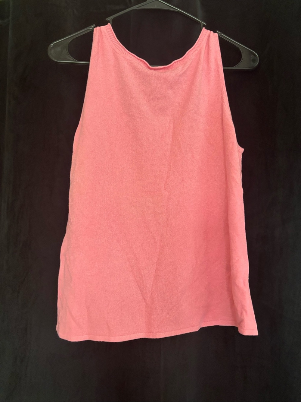 Eileen Fisher Coral Pink Relaxed Tank Top - Picture 2 of 2